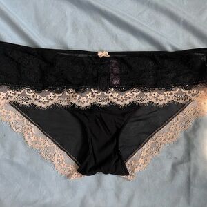 Adore Me Black and Cream Lace Panties- new without tag